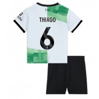 Liverpool Thiago Alcantara #6 Vieras Peliasu Lasten 2023-24 Lyhythihainen (+ Lyhyet housut)
